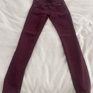 Burgundy Skinny Jeans